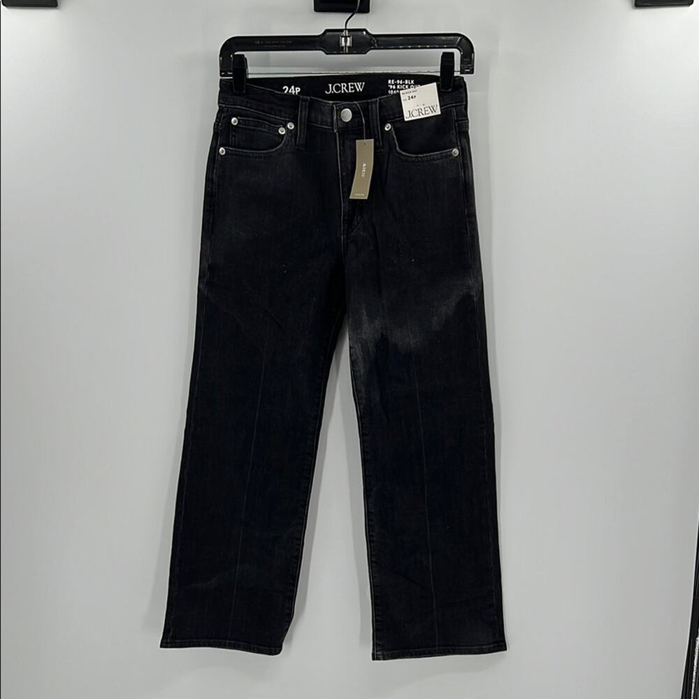 J. Crew Women's 96 Kick Out Jeans - Black Wash - 24P - New with tags